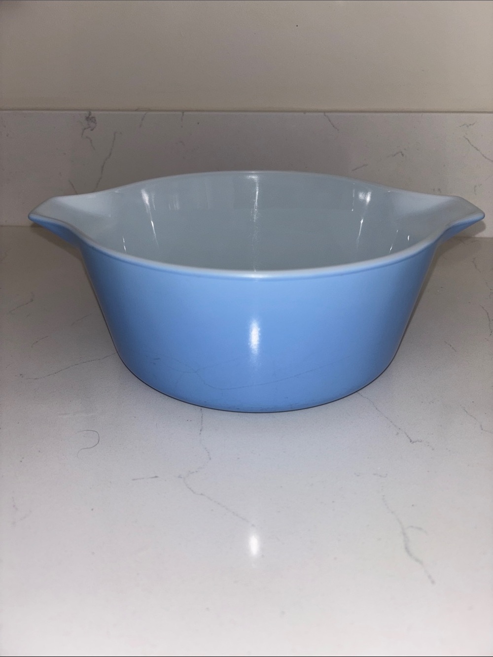 PYREX Light Blue Two-Handled Casserole Dish